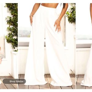 Wide Leg White pants